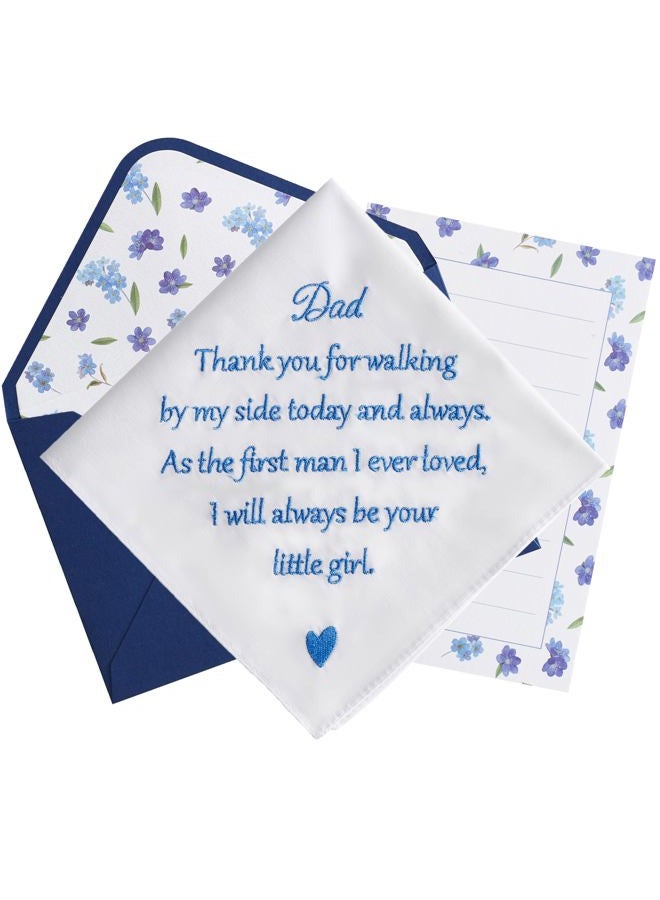 AKITSUMA Mother of the Bride Gifts Wedding Handkerchief, AKI-106E-Mom, Dad, L - Image 1
