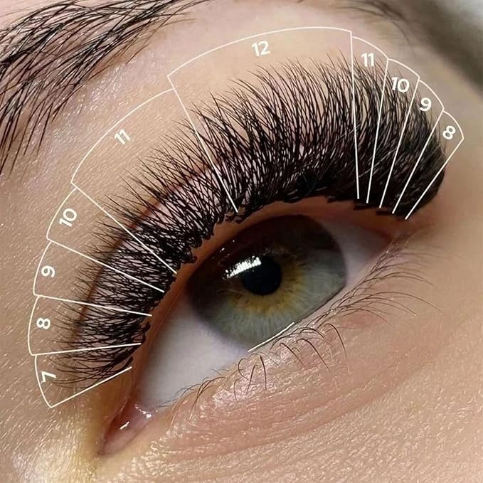 PURELEOR Easy Fan Lashes C Curl 007 10mm Russian Volume Lashes Easy Fan 2D30D Lash Extensions SelfFanning Lash Individual Eyelash Extensions Salon and Home Use