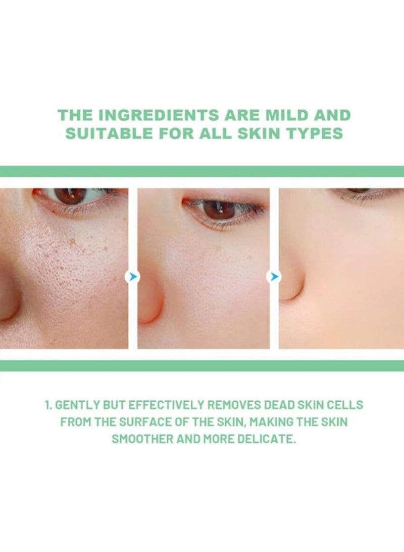 SOLARAE جل تقشير مطهر، 2 قطعة 100 جرام مقشر وجه لطيف، جل مقشر طبيعي لحب الشباب، يحسن لون البشرة وملمسها، تركيبة مضادة للحساسية، مناسب لجميع أنواع البشرة - Image 2