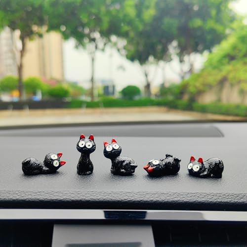 Motaney Cute Cats Car Dashboard Decorations, Funny Cat Playing Ornaments Rear View Mirror Accessories Center Console Decor, Car Accessories Interior for Women/Men - Image 5