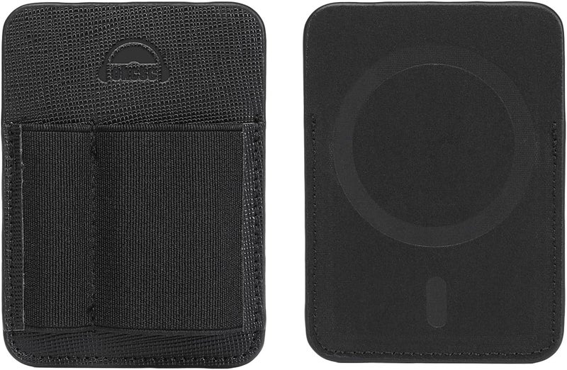 okcsc Magnetic DAC Case, Short Adapter Cable Organizer Case Cell Phone, Double Compartment Design, Black - Image 1