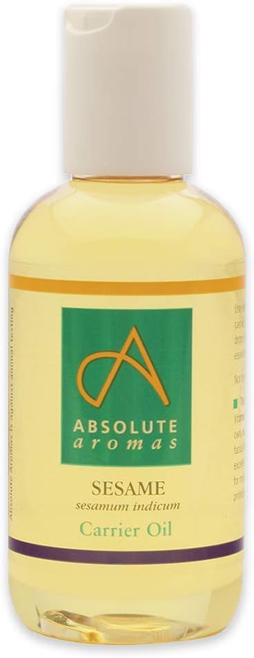 Absolute Aromas Sesame Oil Sesamum Indicum 150ml Pure Natural Vegan and Cruelty Free Moisturising Carrier Oil for Body and Facial Massage