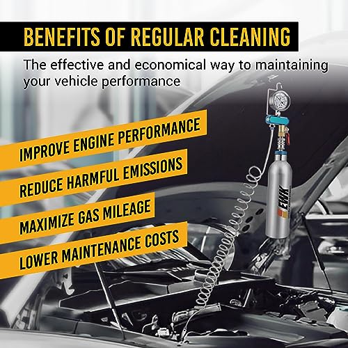 EWK Fuel Injection Cleaner Canister Vacuum System Cleaner Intake Valve Pressure Tester - Image 3
