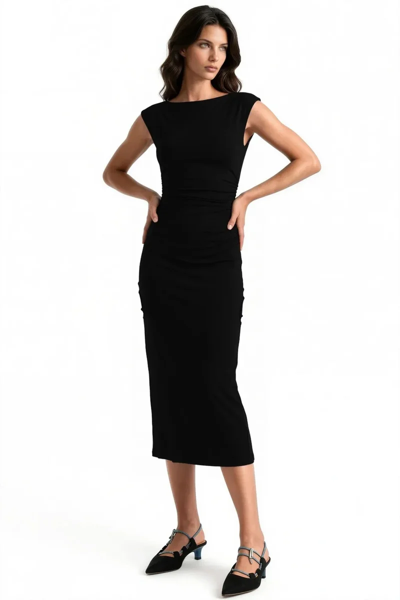 Busem BUSEM Women’s Polyamide Elastane Midi Dress