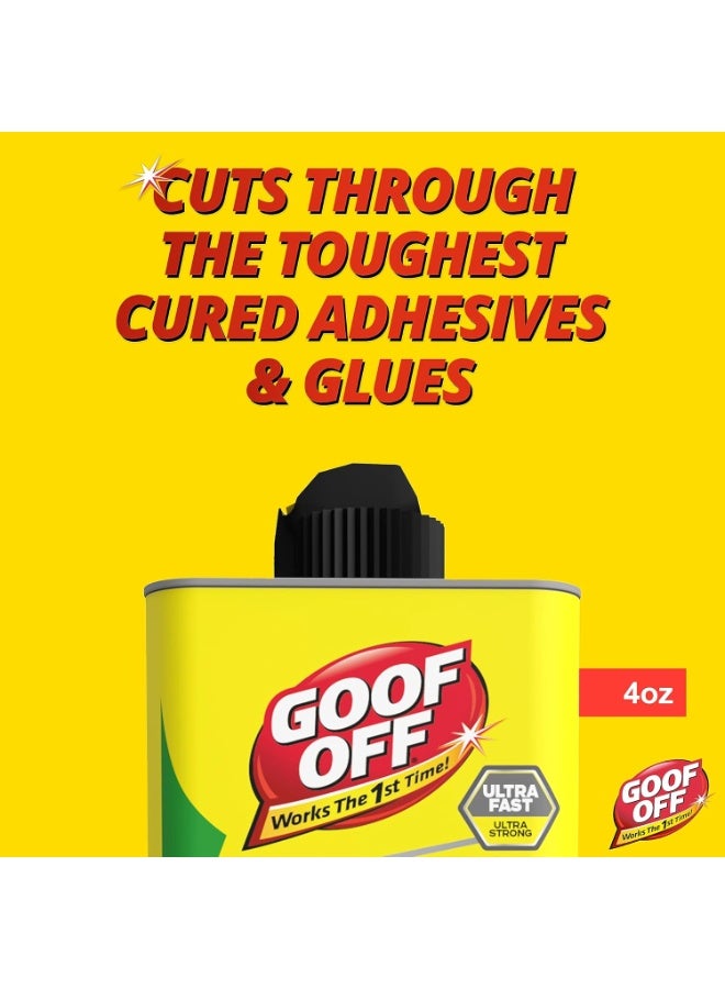 Goof Off FG678 Pro Strength Super Glue Remover 118ml (4oz) – Removes Super Glue, Epoxy & Gorilla Glue - Image 4