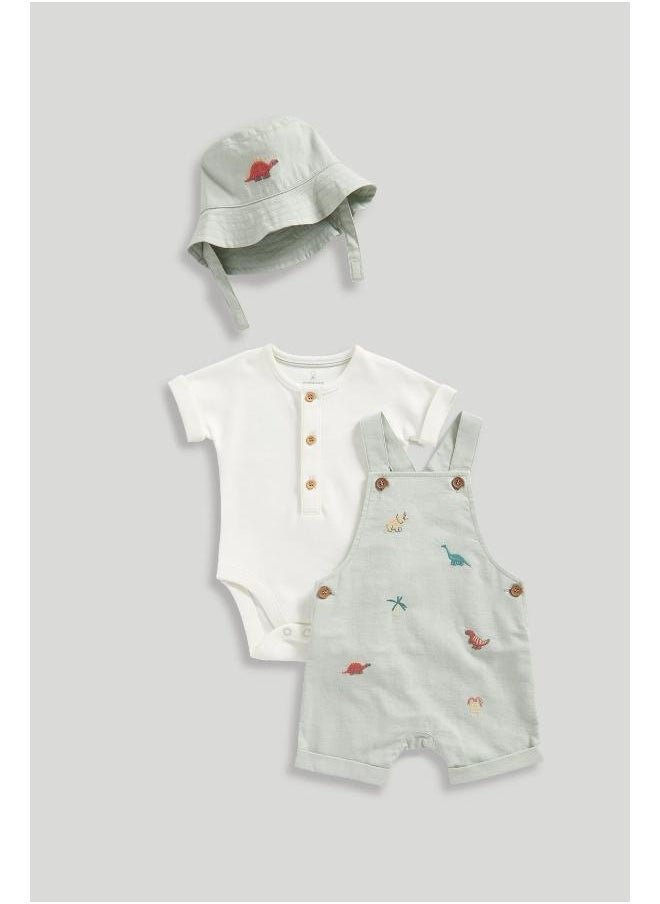 mothercare - Bibshorts, Bodysuit and Hat Set - Image 1