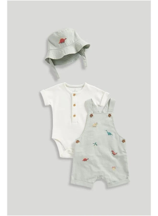 mothercare Bibshorts, Bodysuit and Hat Set