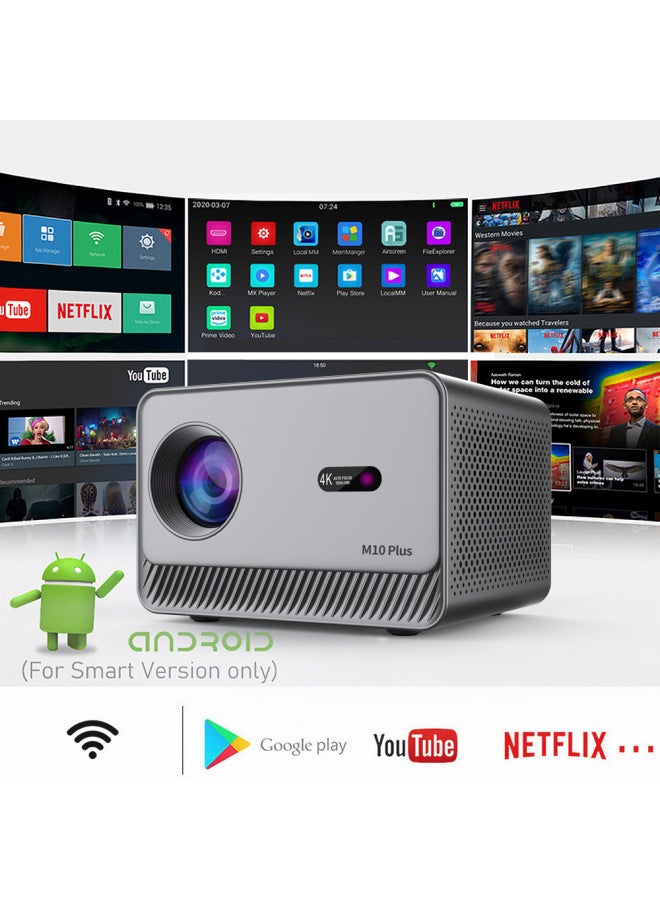 M10plus Projector 4k Mobile Phone Wireless Projection Living Room Wall Projection Portable Projector Mini Portable - Image 3
