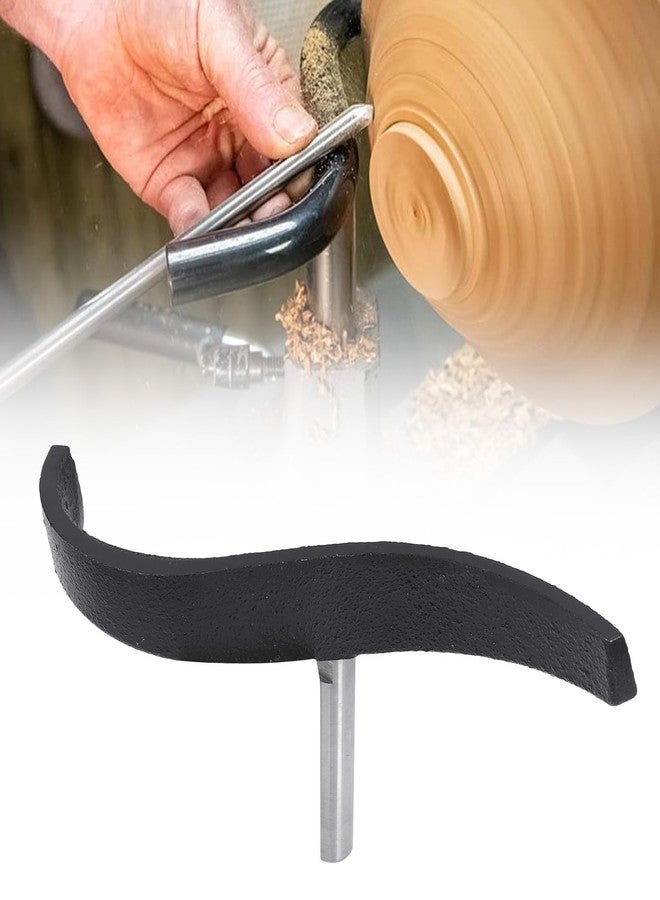 Fockety Curved Lathe Tool Rest, 5/8in Post Special Shaped Steel Tool Rest for Wood Lathe, Wood Turning Lathe Turning Tool, Wood Lathe Tool Rest for Bowl Turning, Woodworking (Black) - Image 5