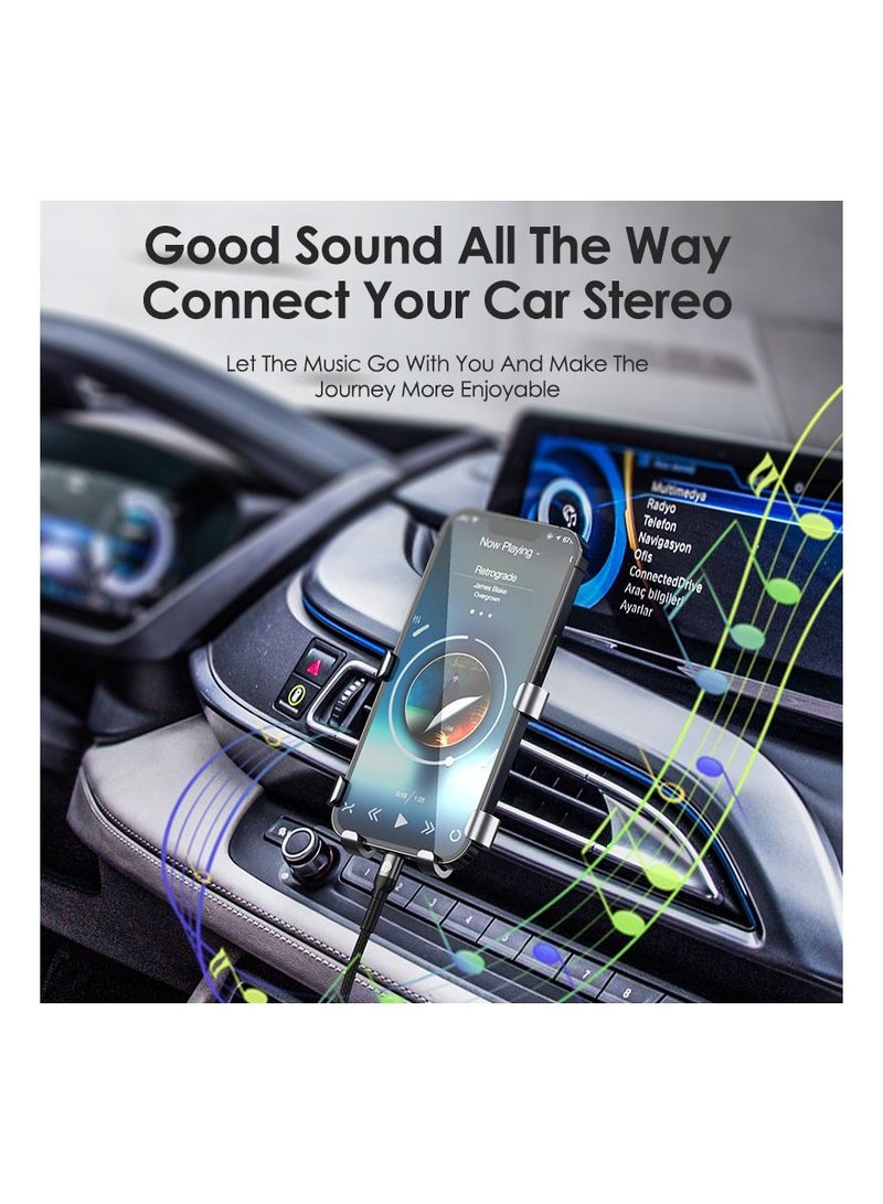 Phone Planet Lightning To 120 mm jack AUX Audio Cable For iphone Black  - Image 3