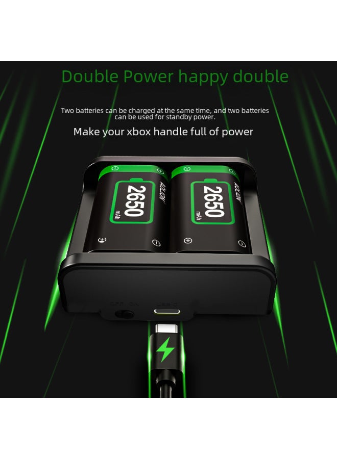 Aolion Xbox Series X/S Gamepad Battery Compatible Xbox One Controller Battery Set High Capacity Long-lasting Power Supply-Product Color:2650 Battery Suit  - Image 4