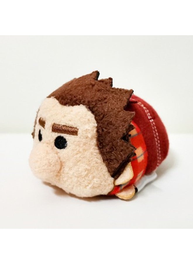 Cartoon Anime Tsum Mouse Refueling Duck Strawberry Pine Squirrel Screen Wipe Pendant Stacked Music Doll Plush Toy-Color:King Of Destruction-Height:9*5*6cm - Image 1