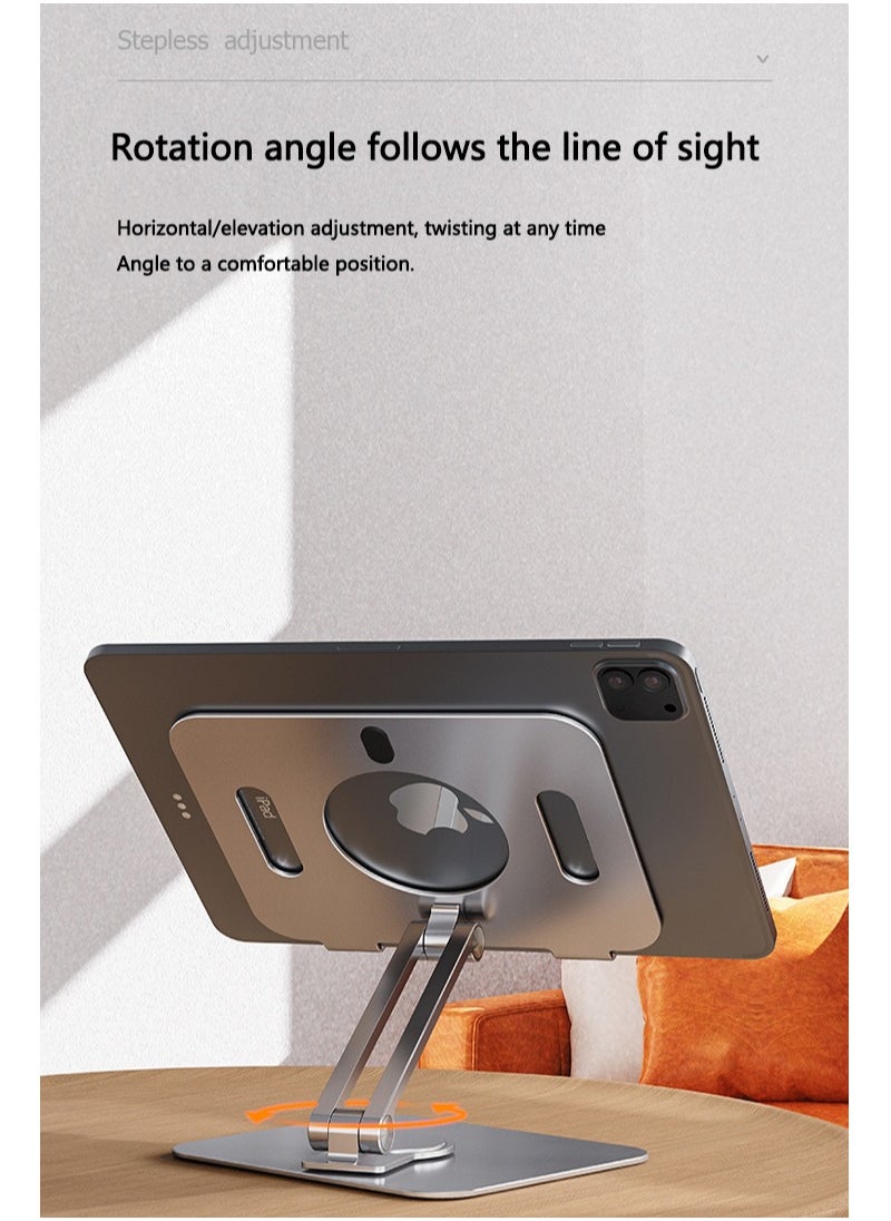 FlashHawk - Aluminum iPad Stand,Rotatable Height Adjustable Tablet Holder for 14 inch - Image 1