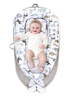 Moro Moro Cotton Baby Nest with Full Zipper – Adjustable & Portable for Newborns  - Image 1