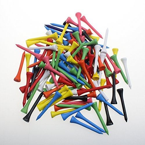 CRESTGOLF Professional 2 1/8" Deluxe Wood Golf Tees 100pcs(Mixed Color) - Image 2