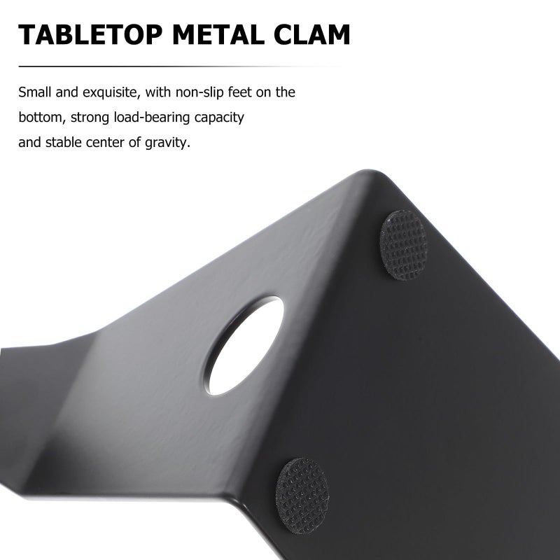 Metal L Shaped Microphone Stand Clamp With Shock Mount Adjustable Holder And Wired Mic - Image 4