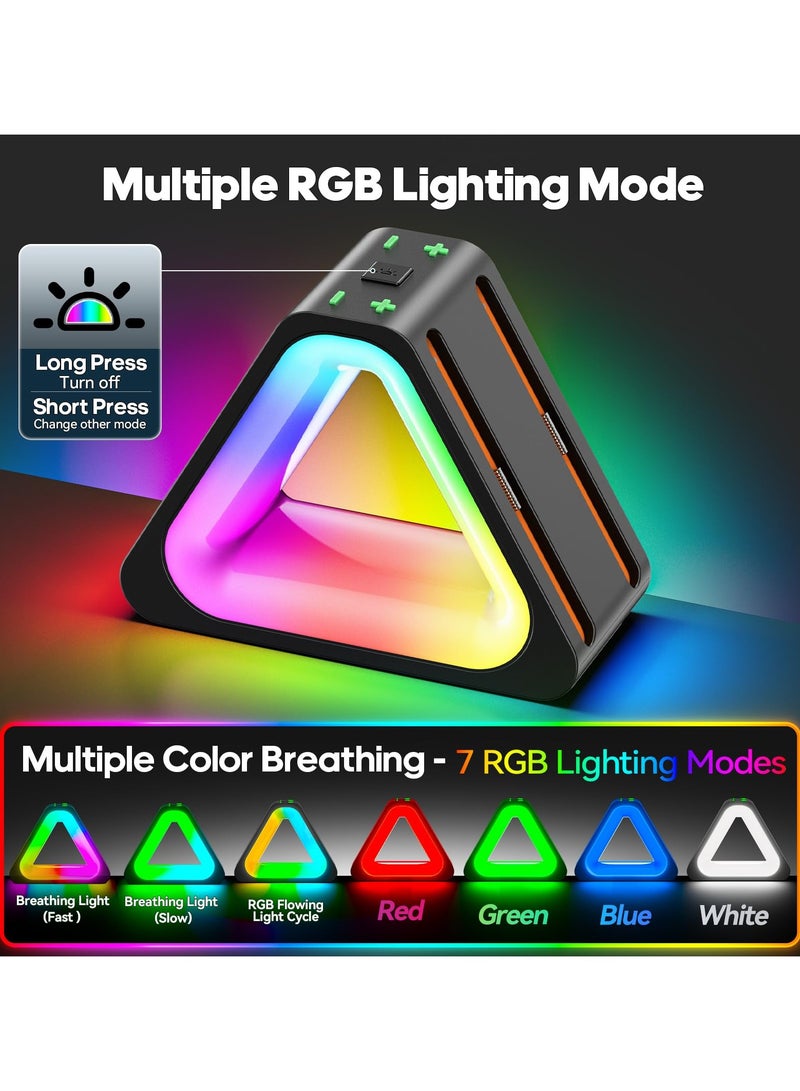 Charging Dock for 2025 Nintendo Joy-Con 2, Fast Charger SW2 Joy-Con Magnetic Charging Station with 7 Light Modes, Enhanced Controller Charger Dock for Nintendo Switch 2 Joy-con Accessories - Image 3