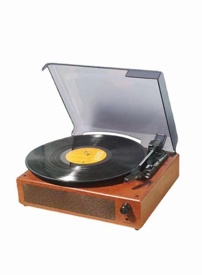 Vinyl Record Player with Built-in Speakers Vintage Wireless Turntable Support 3-Speed - Image 1