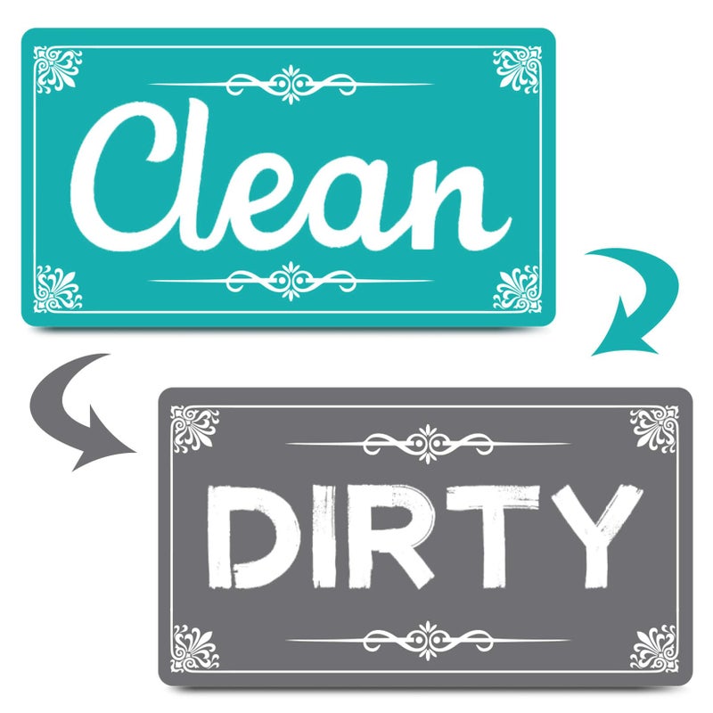 Dirty Clean Dishwasher MagnetDishwasher Sign Clean Dirty Sign Magnet for Dish Washer Refrigerator for Kitchen Organization and Storage Necessities