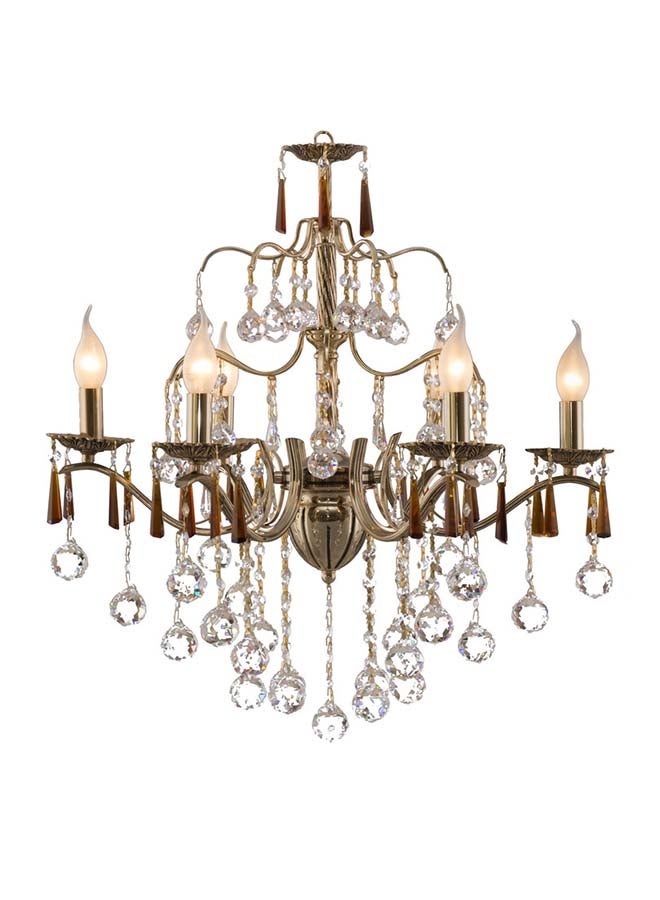 Kandil Egypt Kandil Egypt  6-Arm Bridal Chandelier 2011 (Saltergold X Saltergold Black) | Chandeliers 