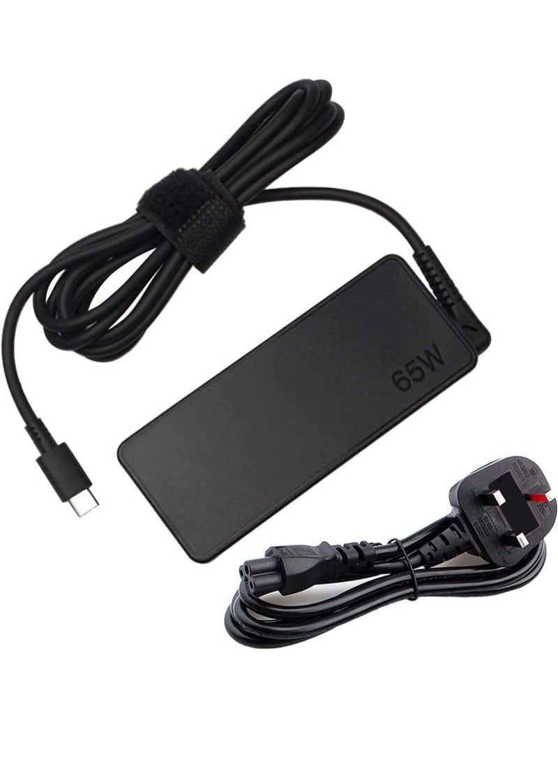محول طاقة USB C بقدرة 65 وات متوافق مع Lenovo Think Pad Yoga HP chrome book Dell XPS ASUS Acer Huawei Xiaomi Samsung والمزيد من أجهزة النوع C PD جدار الكمبيوتر المحمول شاحن النوع C - Image 1