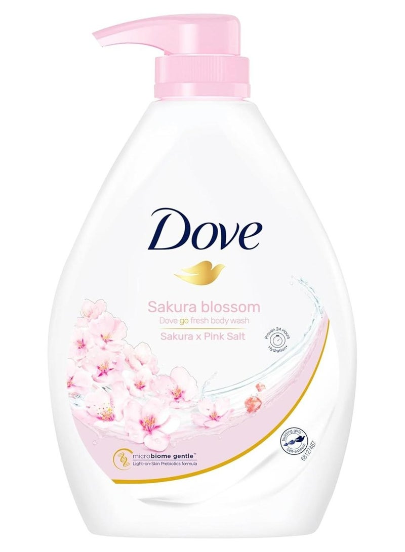 دوف غسول الجسم جو فريش زهر الساكورا مع الساكورا والملح الوردي 1000 مل - Image 1