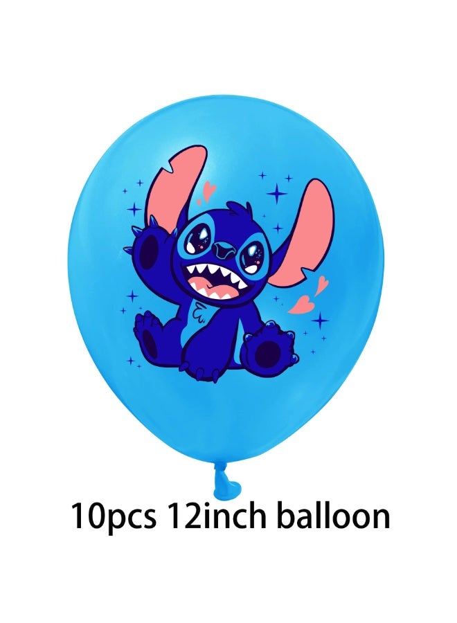 ستيتش مجموعة من 6 بالونات بطابع ليلو وستيتش - Image 4