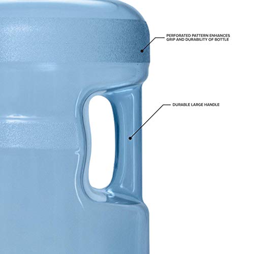 Geo Brio 5 Gallon Plastic Crown Cap Reusable Water Bottle Container - Image 2