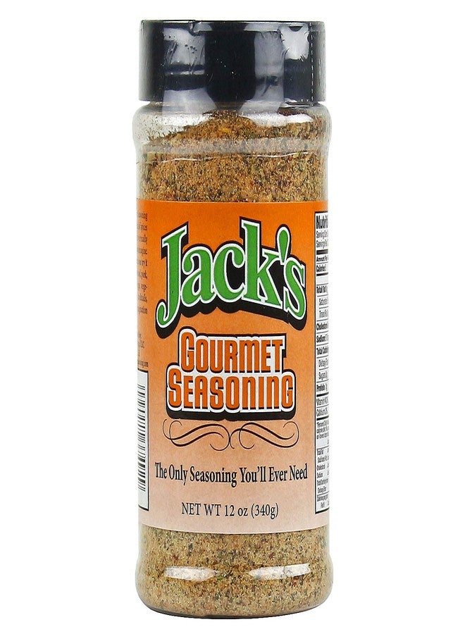 JACKS Jack's Seasoning 12oz Gourmet Seasoning Special Blend Spices for Steak Seafood Pork Hamburgers and more - Image 1