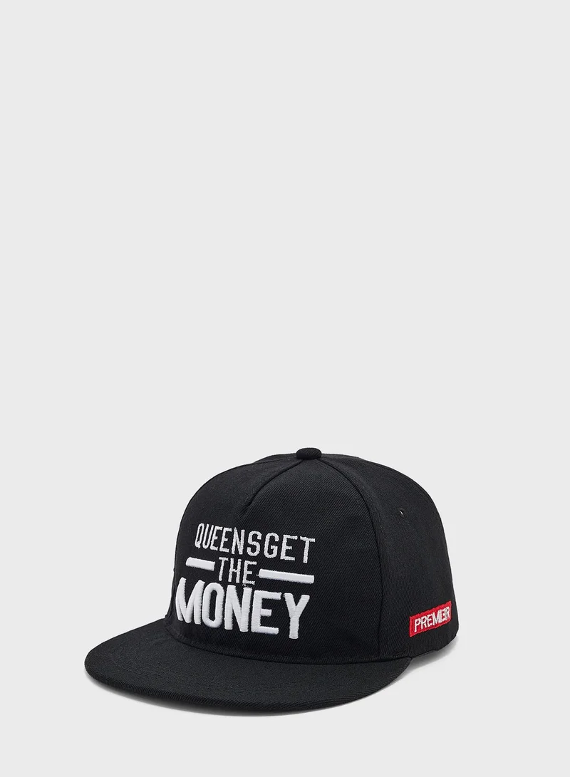 Seventy Five Quirky Slogan Flat Peak Cap