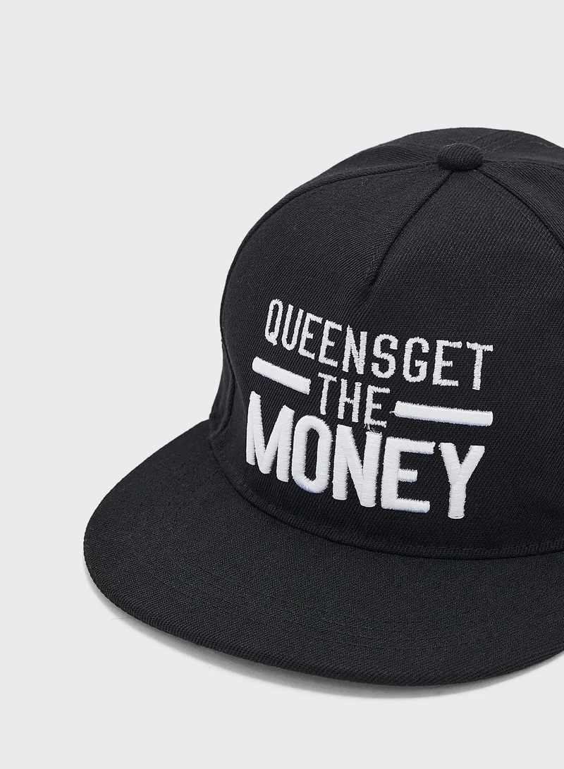 Seventy Five Quirky Slogan Flat Peak Cap
