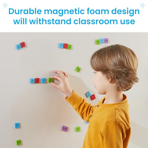 hand2mind Phonics Word-Building Magnetic Letter Tiles, Letter Recognition for Kindergarten, Letter Sounds, Phonics Manipulatives, Phonemic Awareness, Science of Reading Classroom Materials (Set of 6) - Image 5