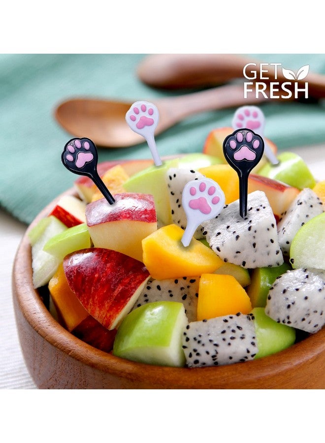 Get Fresh Animal Food Picks For Kids 18Pcs Cute Cat Paws Food Picks Set For Toddlers Lunch Box Decoration Fruit Bento Deco Children Toothpicks Reusable Animal Paws Kids Toothpicks - Image 4