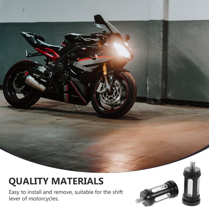 Healeved 2pcs CNC Billet Black Shift Lever with Foot Pegs Compatible with Xl883 1200 X48 Cruiser Touring and Softail Motorcycle Gear Shift Assist - Image 5