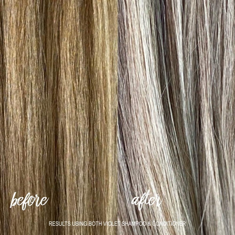 Surface Hair Pure Blonde Violet Conditioner: Purple Conditioner for Blonde Hair Moisturizing Conditioner Eliminates Brassy Yellow Tones Lightens Blonde Platinum Ash Silver and Grays 7 oz - Image 2