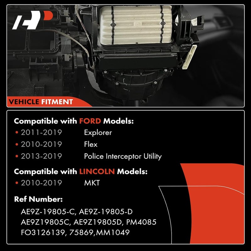 A-Premium Rear HVAC Heater Blower Motor Assembly - Image 3