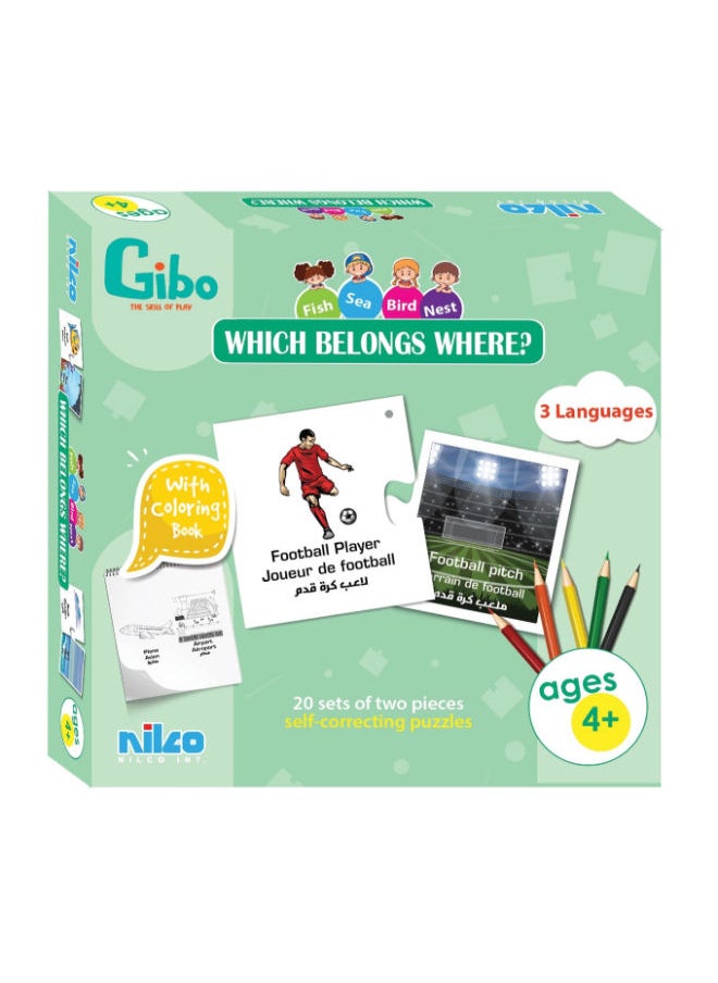 nilco Gibo  Learning Kit which belongs where 