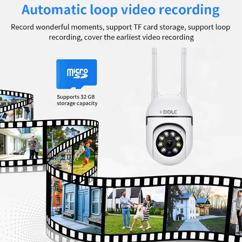 DDLC wi-fi Mini IP PTZ Camera CCTV Security Surveillance with Two Way Audio Colour Vision Indoor & Outdoor Use (MINI PTZ) - Image 3