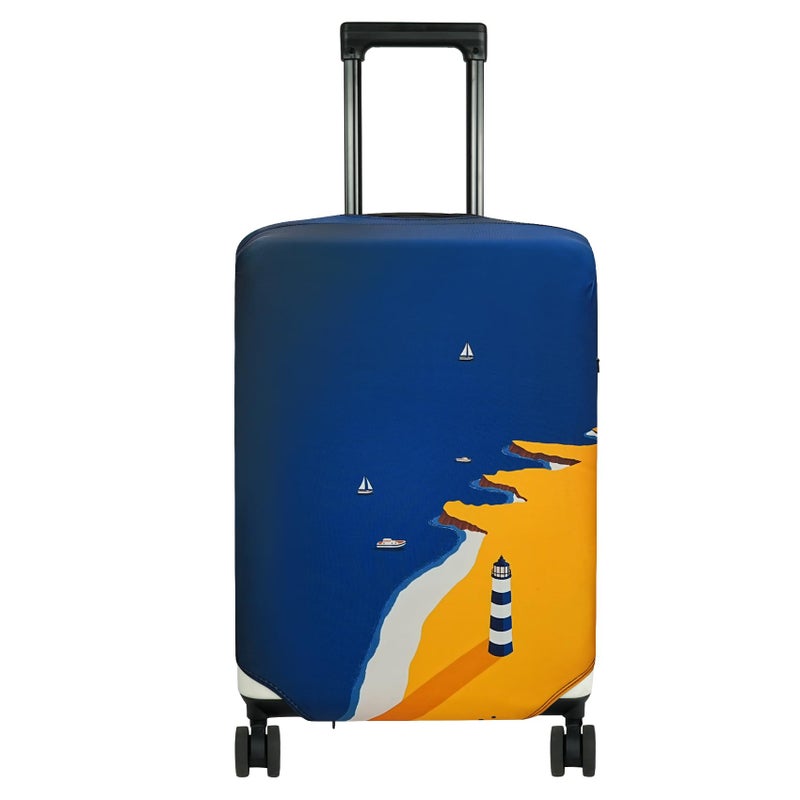 HYPER VENTURE Washable Luggage Cover - Fashion Suitcase Protector Fits 18-22 Inch Luggage (Lighthouse, S) - Image 1