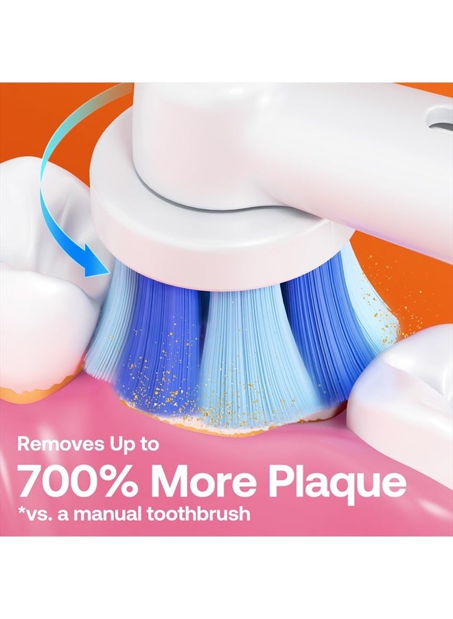 Bitvae R2 Rotating Electric Toothbrush for Adults with 8 Brush Heads, 5 Modes Rechargeable Power Toothbrush with Pressure Sensor, Pink - Image 2