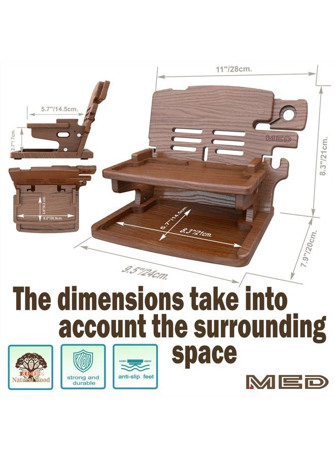 Med Wood Phone Docking Station Nightstand Organizer for Men - Home Accessories for Men - Great Gifts for Dad - Image 5