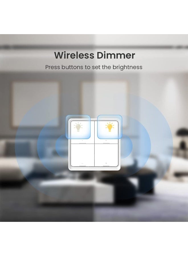 برودلينك مفتاح ذكي Broadlink BLE - وحدة تحكم مصباح لاسلكية، اضغط على الأزرار لتنشيط المشاهد، SC4B4 - Image 4