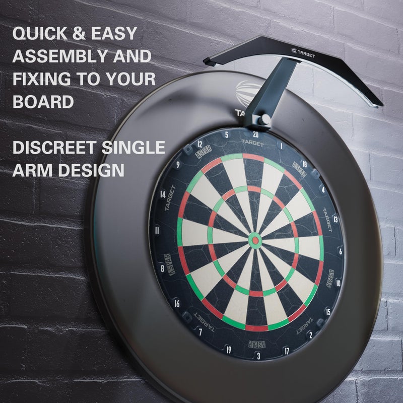 Target Darts LED Dartboard Light - Bright Dart Board Lighting for The Whole Board | Extra Long 3m Cable | Securely Fits All Dart Boards | Easy Assembly | Professional Darts Accessories - Image 2
