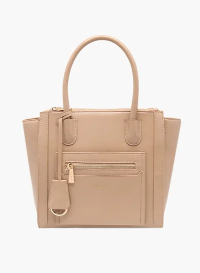 Flora Bella By Shoexpress Women Solid Tote Bag with Double Handle
