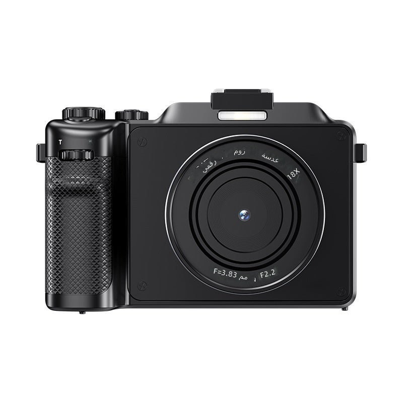 Black 8K Digital Camera for Students, HD CCD Lens, Front & Rear Selfie Mirror - Image 1