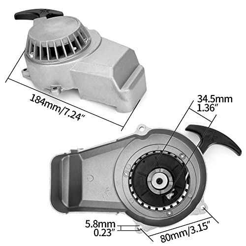 MTATCN Metal Pull Starter Start with core Replacement for 2 Stroke 47cc 49cc Pocket Bike Mini Bike Dirt Bike - Image 2