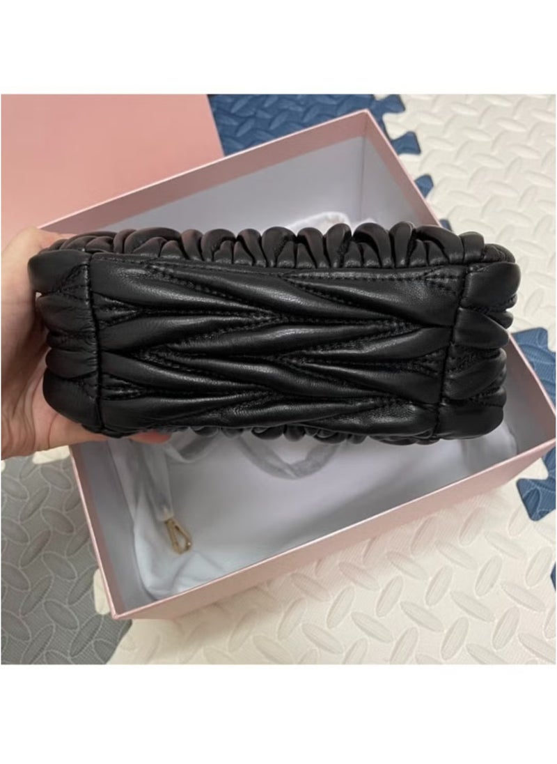 Miu Miu PleatedCross-body Shoulder Bag Handbag 20*14.5*6cm  - Image 2