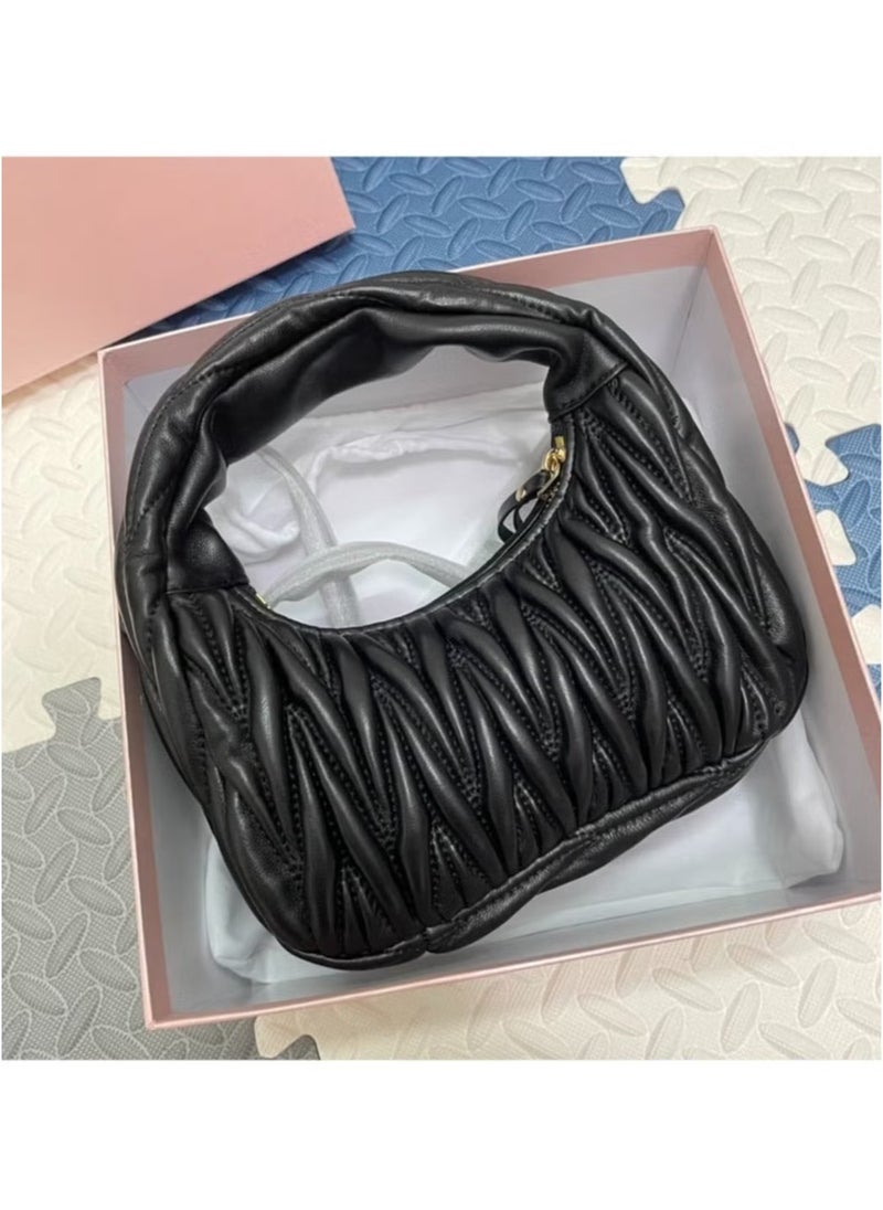 Miu Miu PleatedCross-body Shoulder Bag Handbag 20*14.5*6cm  - Image 3