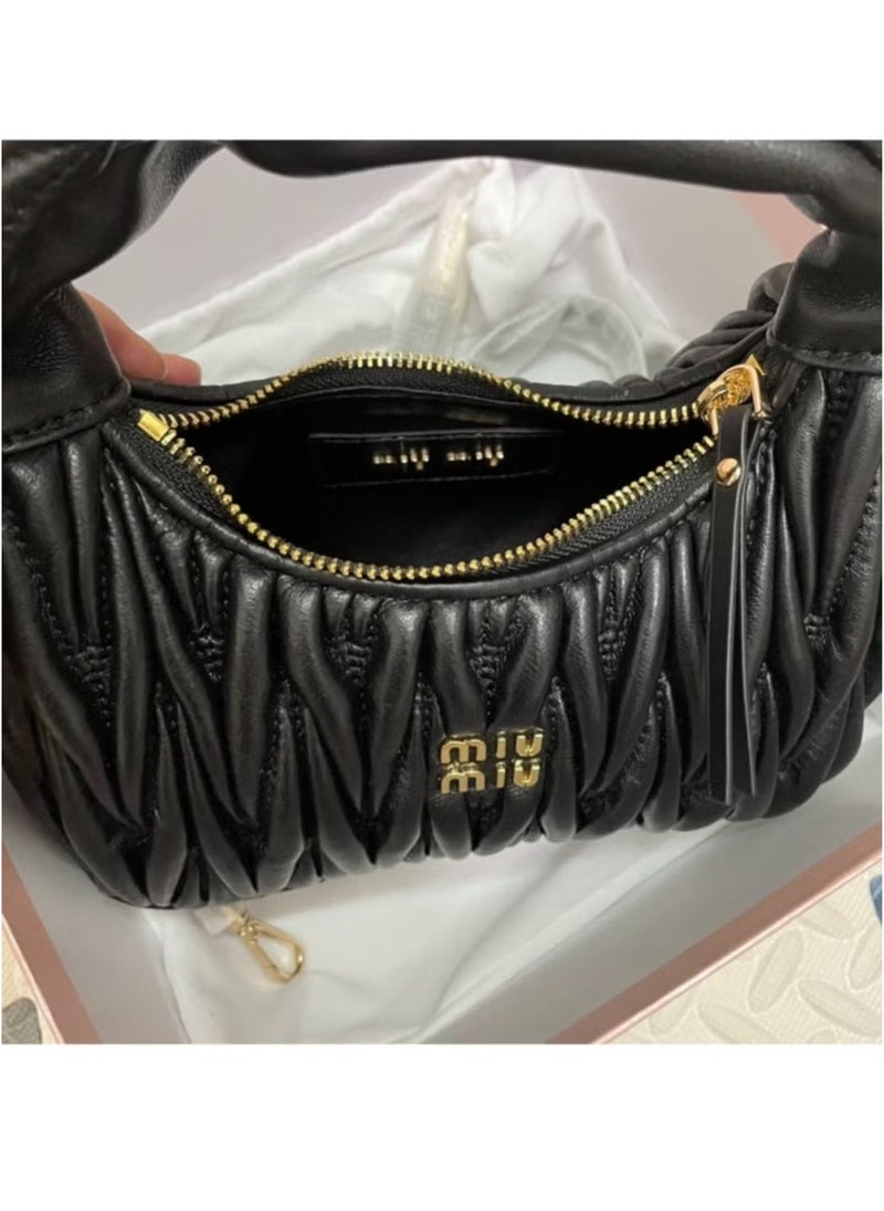 Miu Miu PleatedCross-body Shoulder Bag Handbag 20*14.5*6cm  - Image 1