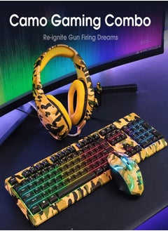 onikuma 3-in-1 Gaming Combo Wired Keyboard And Mouse With Headphone  - Image 2